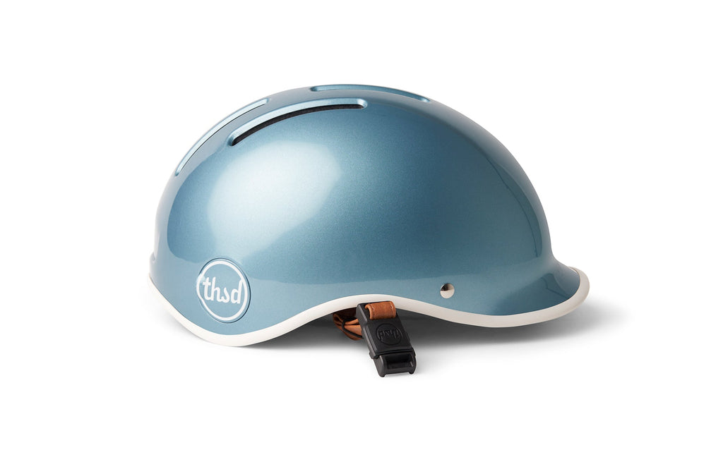 Heritage 2.0 Bike & Skate Helmet, metallic blue, side profile