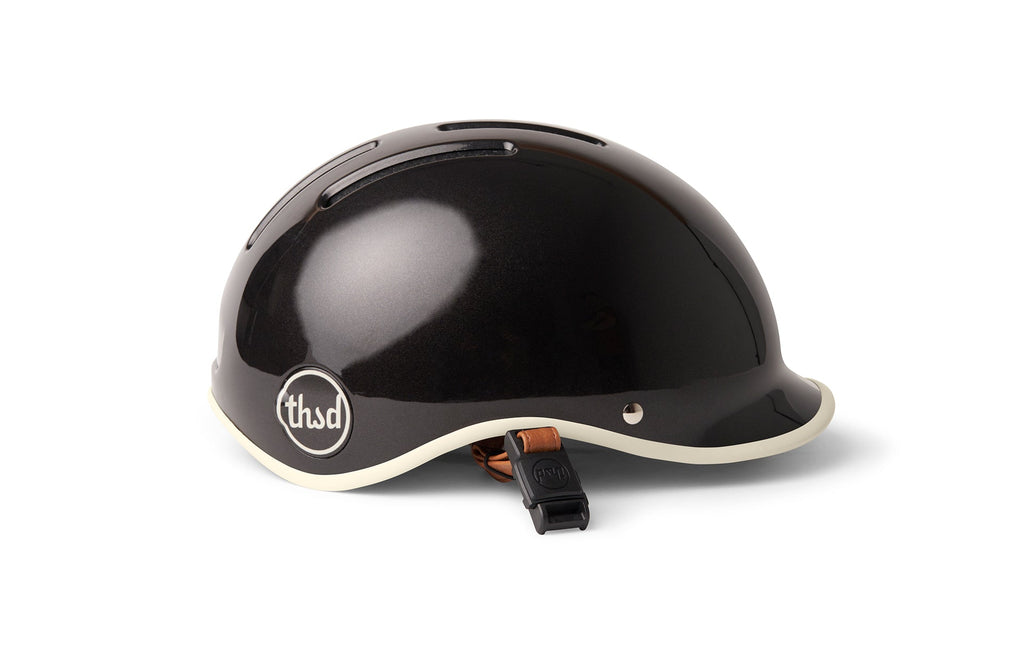 Heritage 2.0 Bike & Skate Helmet, gloss black, side profile