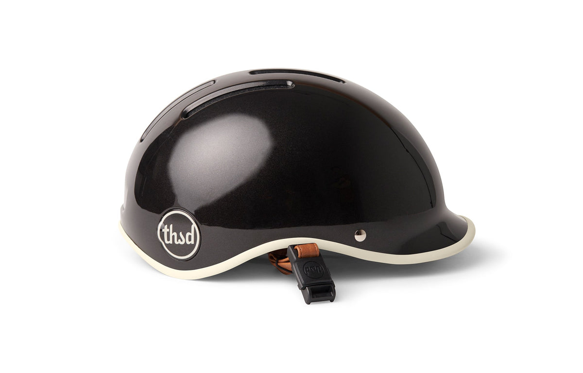 Heritage 2.0 Bike & Skate Helmet, gloss black, side profile