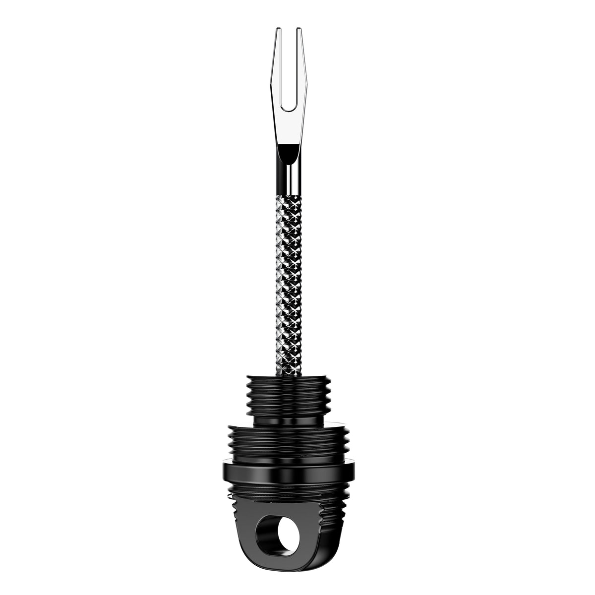 KOM Tire Repair Tool PRO, plug fork insert, close-up
