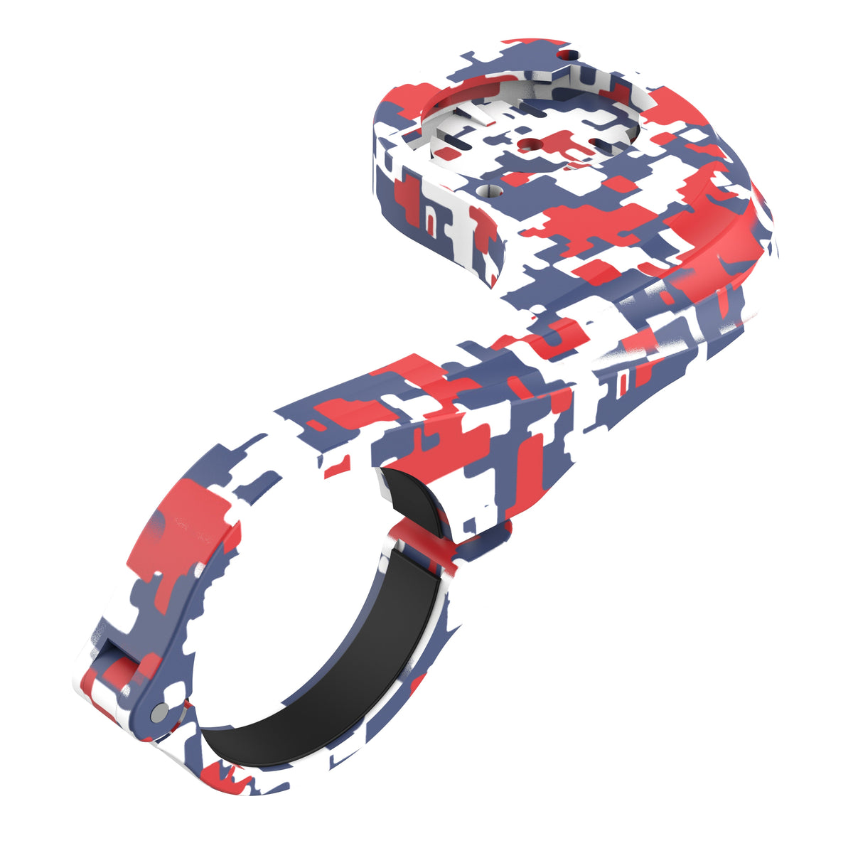KOM Garmin Classic Out-Front Mount, out-front mount in red, white and blue camo