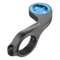 KOM Wahoo classic out-front computer mount in black with a blue faceplate