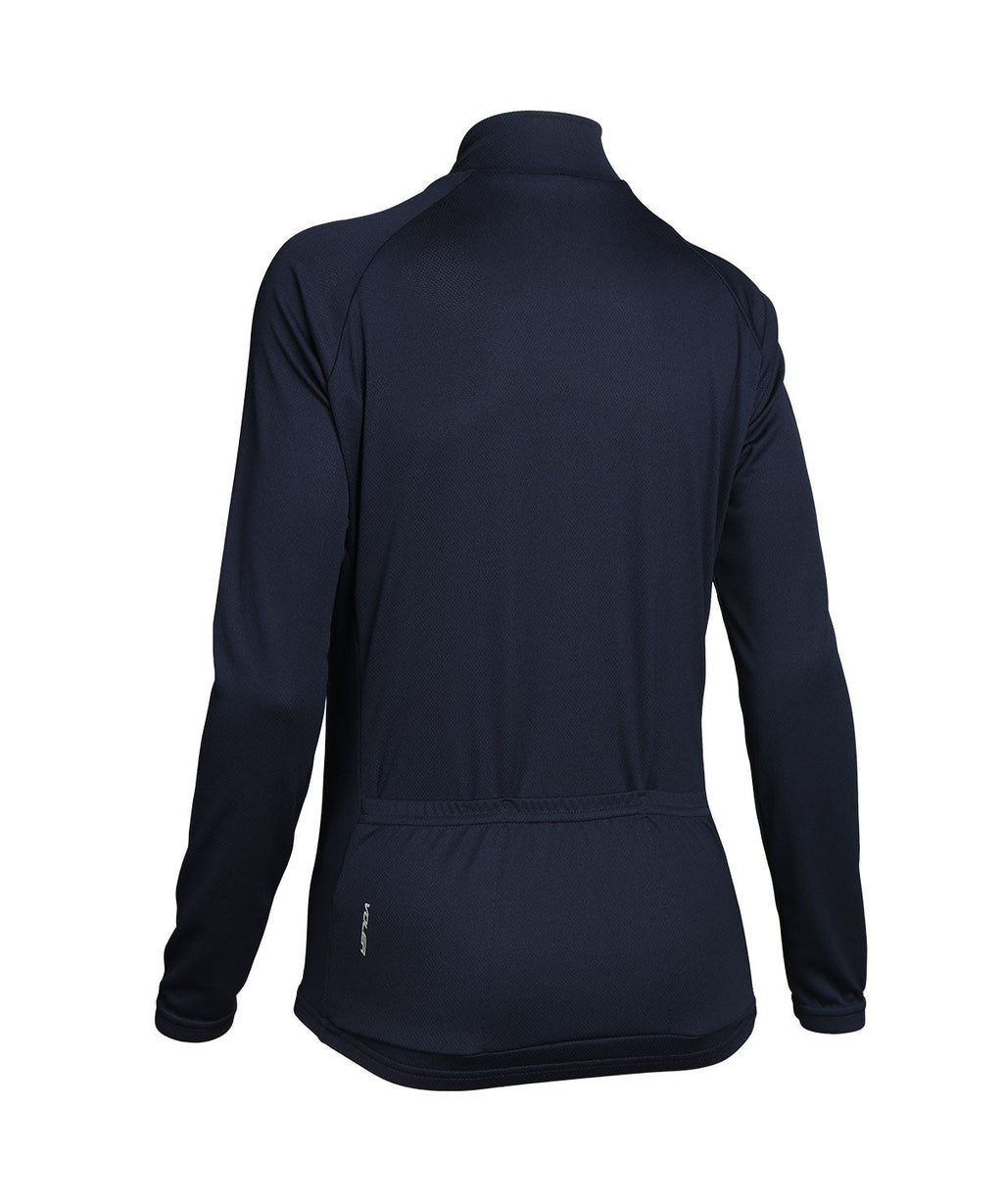 Voler Women's Jet Lightweight Long Sleeve Jersey, navy, back view