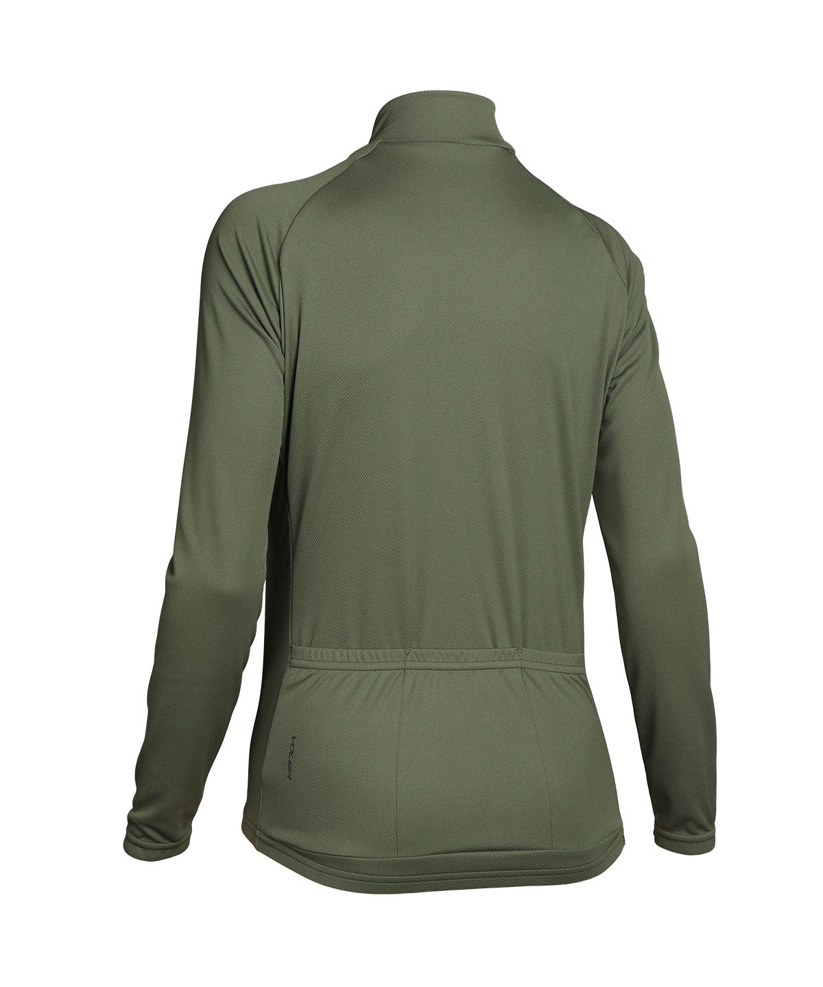 Voler Women's Jet Lightweight Long Sleeve Jersey, olive green, back view