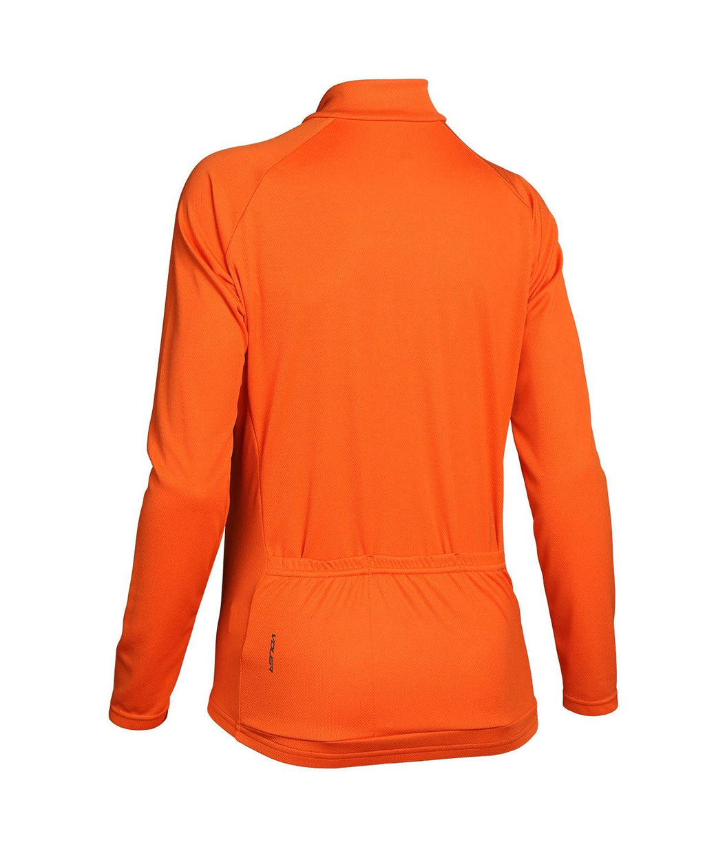 Voler Women's Jet Lightweight Long Sleeve Jersey, orange, back view