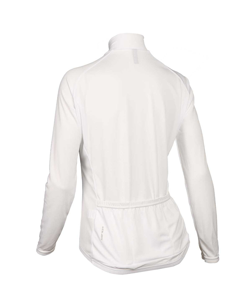 Voler Women's Jet Lightweight Long Sleeve Jersey, white, back view