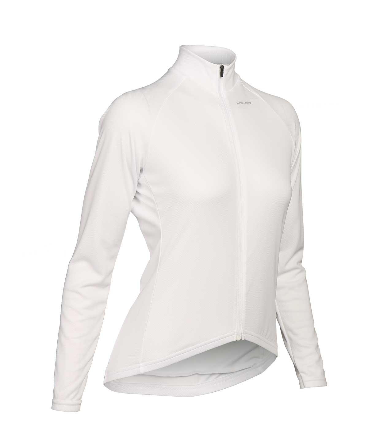 Voler Women's Jet Lightweight Long Sleeve Jersey, WHITE