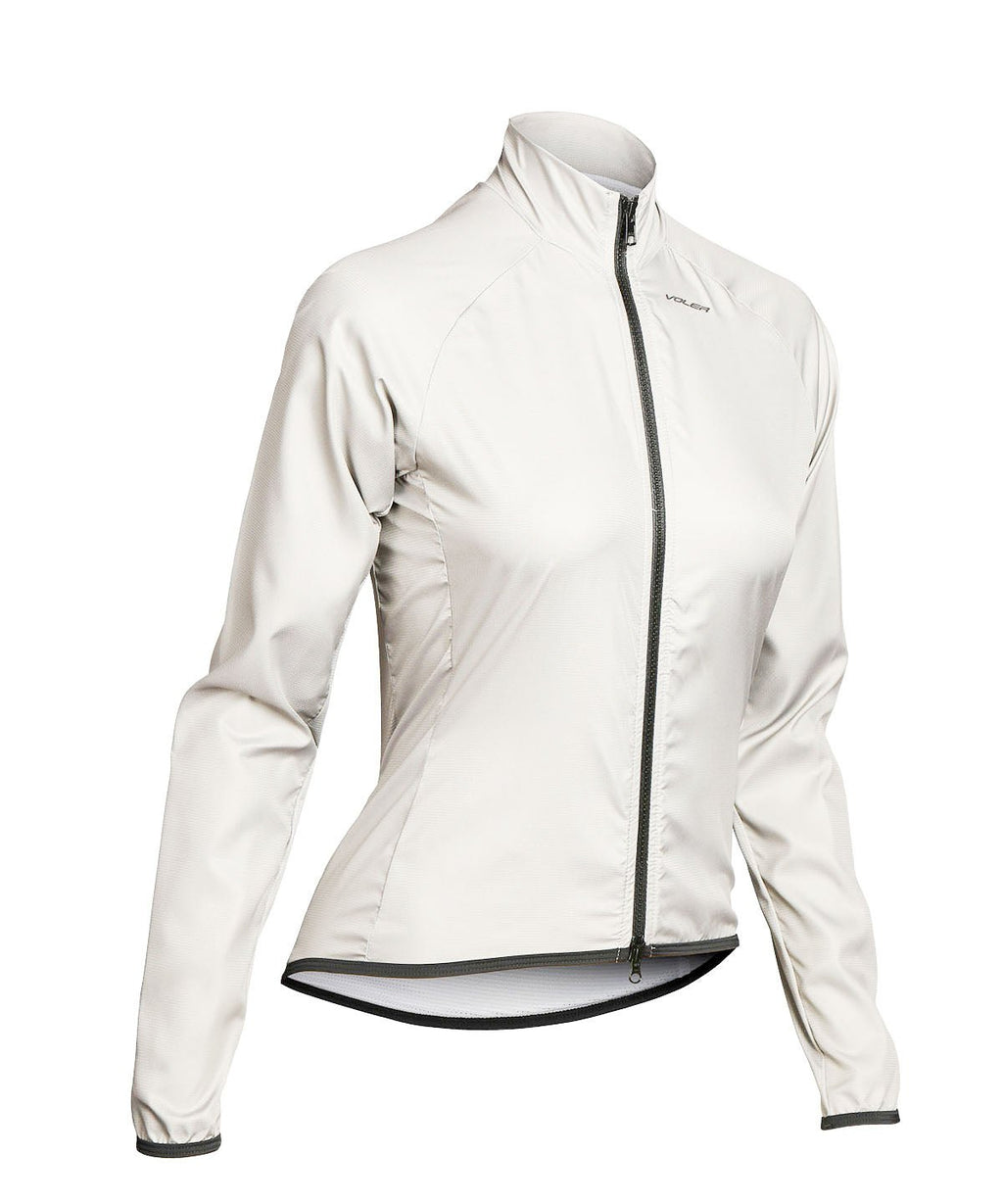 Voler women's wind jacket in Salt off-white