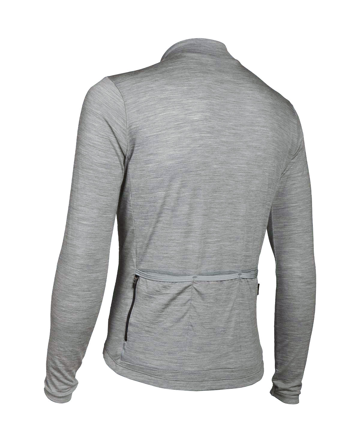 Voler Men's Midweight Merino Long Sleeve Jersey, Heather Grey