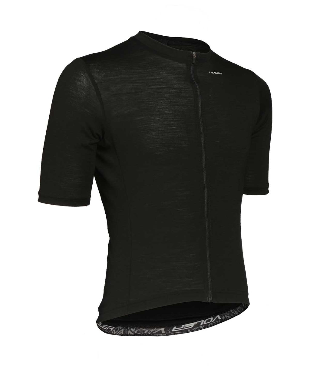 Voler Men's Lightweight Merino Jersey, Black