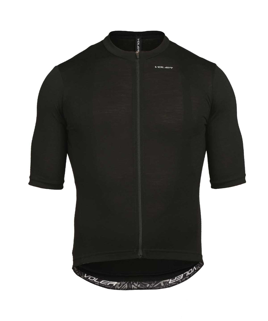 Voler Men's Lightweight Merino Jersey, Black