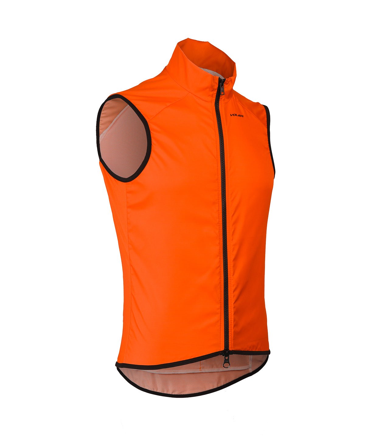 Voler Men's Wind Vest, Octane Orange, front angle