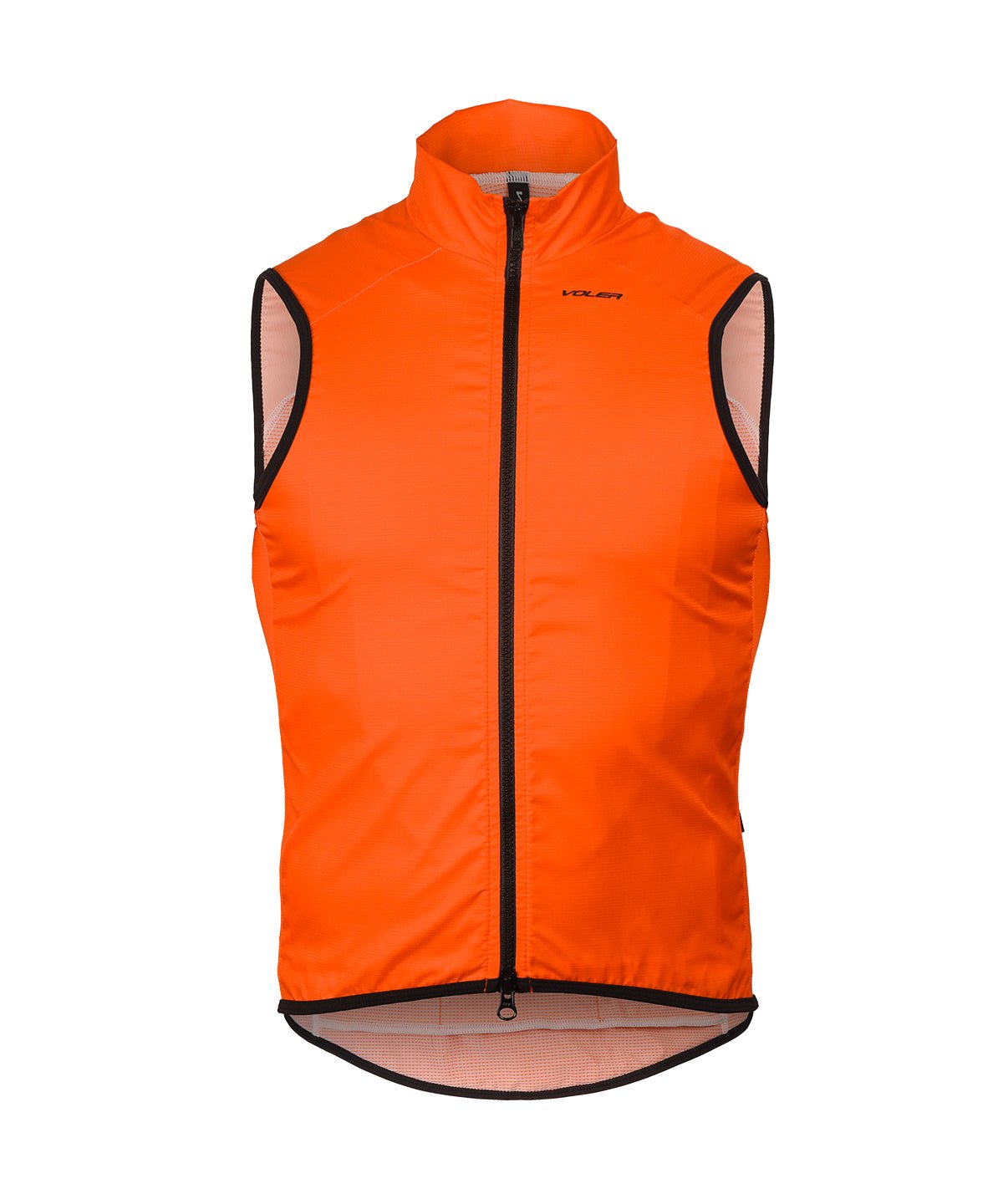 Voler men's wind vest in Octane Orange