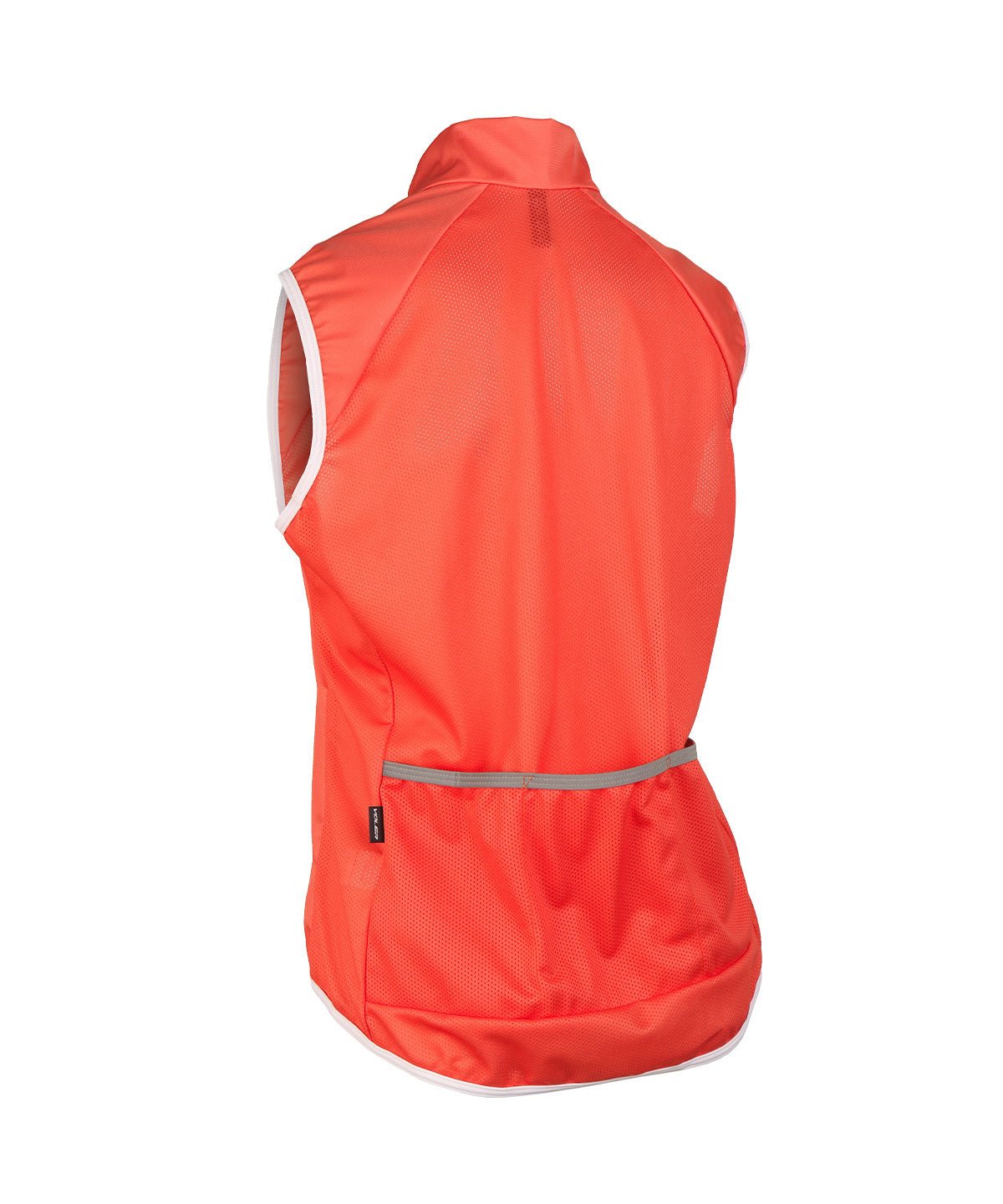 Voler Women's Classic Wind Vest, coral, back view with pocket
