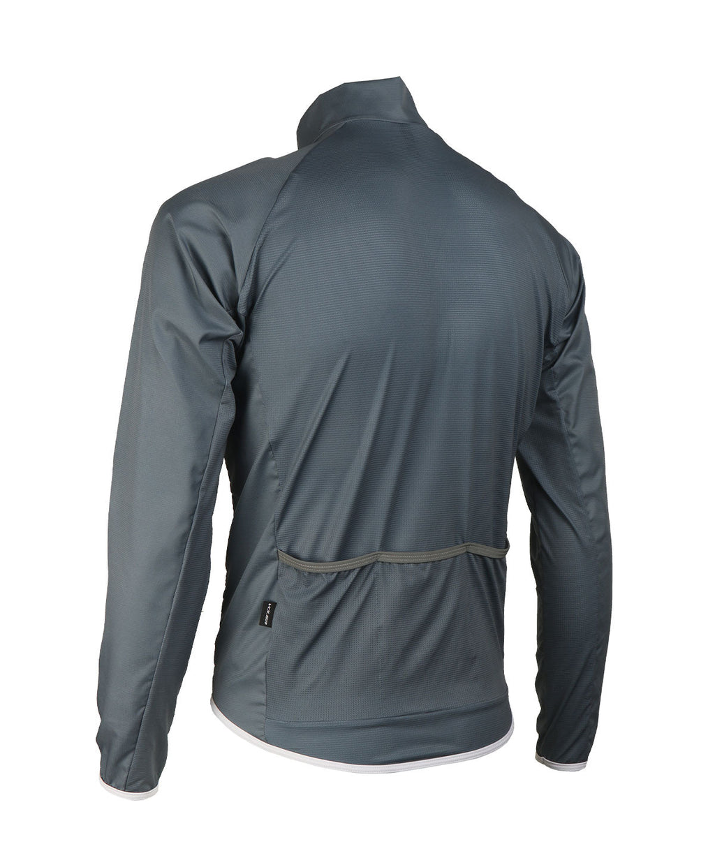 Voler Men's Wind Jacket, Iron, back view with pocket