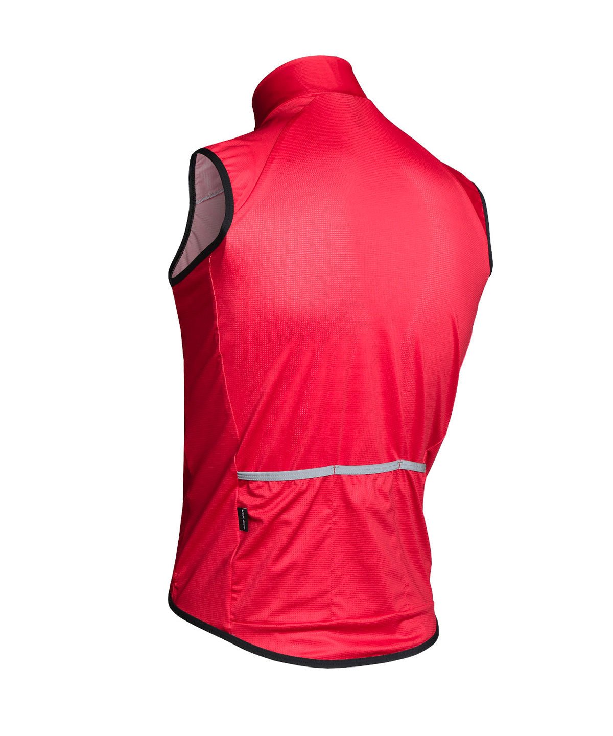 Voler Men's Wind Vest, Salsa, back view with pocket