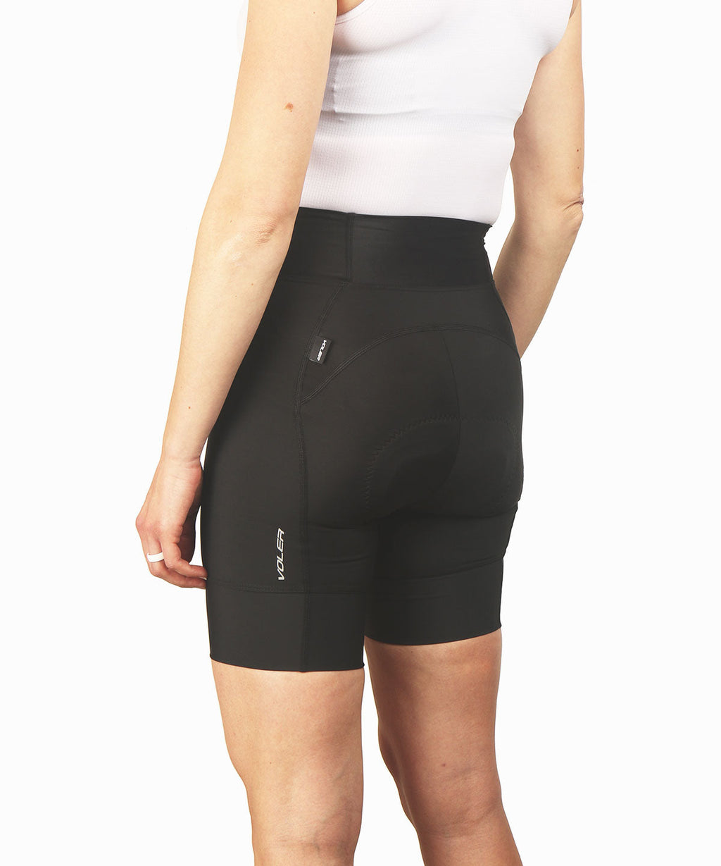 Voler Women's Escape Short, Black, worn, back view