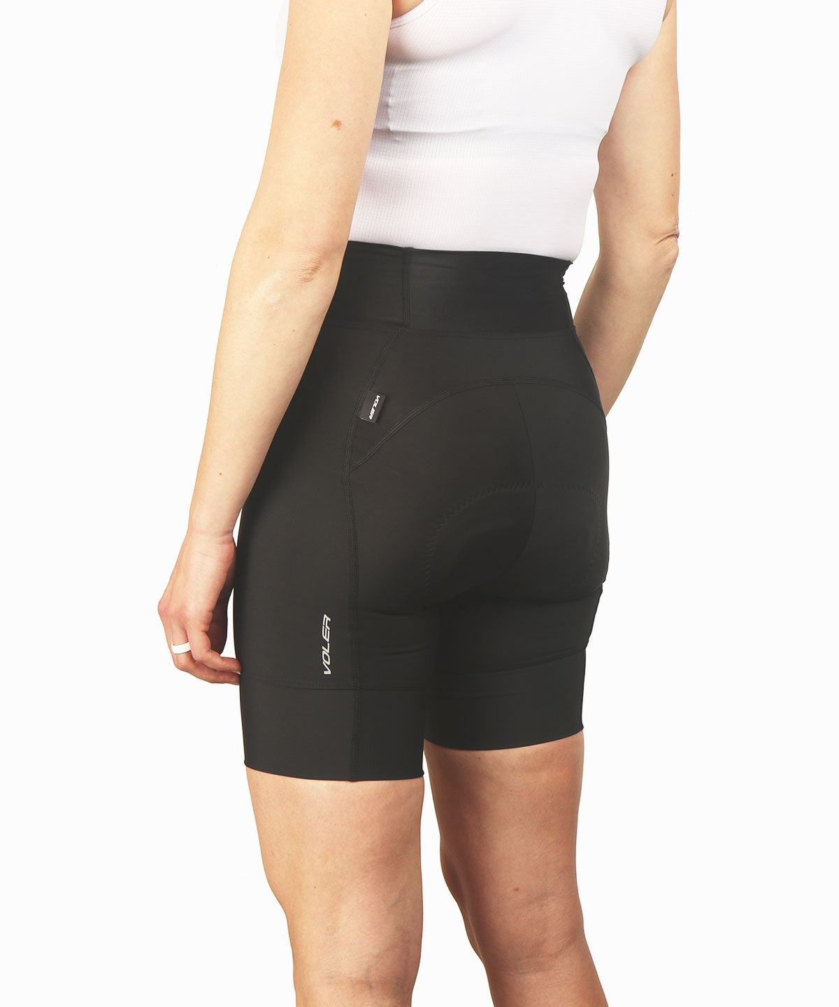 Voler Women's Escape Short, Black, worn, back view