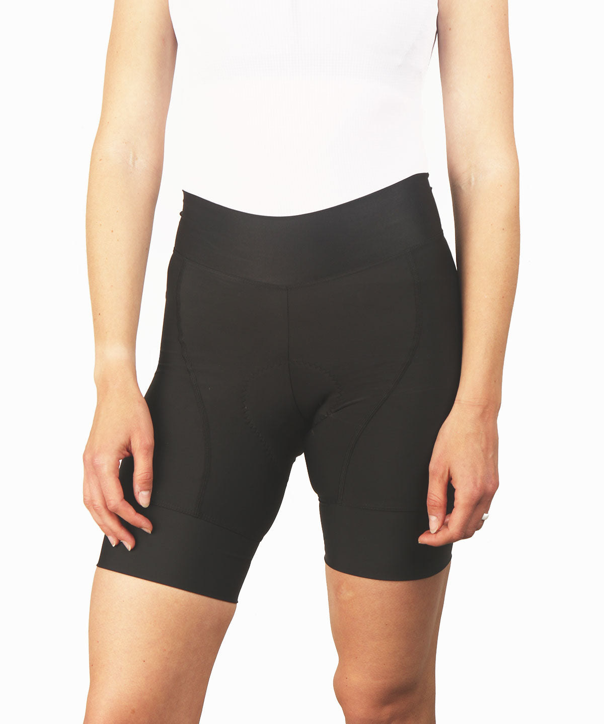 Voler Women's Escape Short, Black, worn, front view