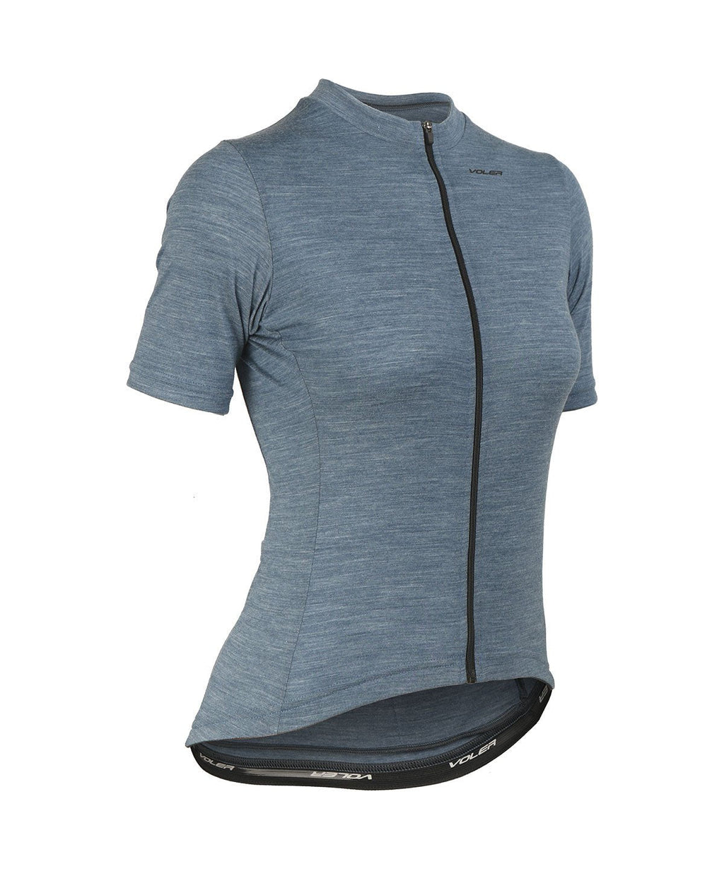 Voler Women's Lightweight Merino Jersey, Slate Heather