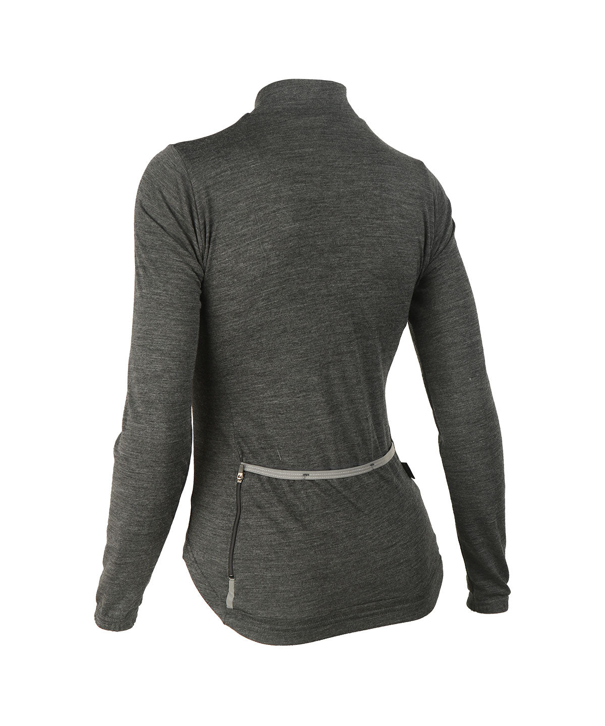 Voler Women's Midweight Merino Long Sleeve Jersey, Charcoal Heather