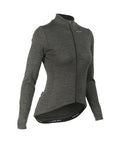 Voler Women's Midweight Merino Long Sleeve Jersey, Charcoal Heather