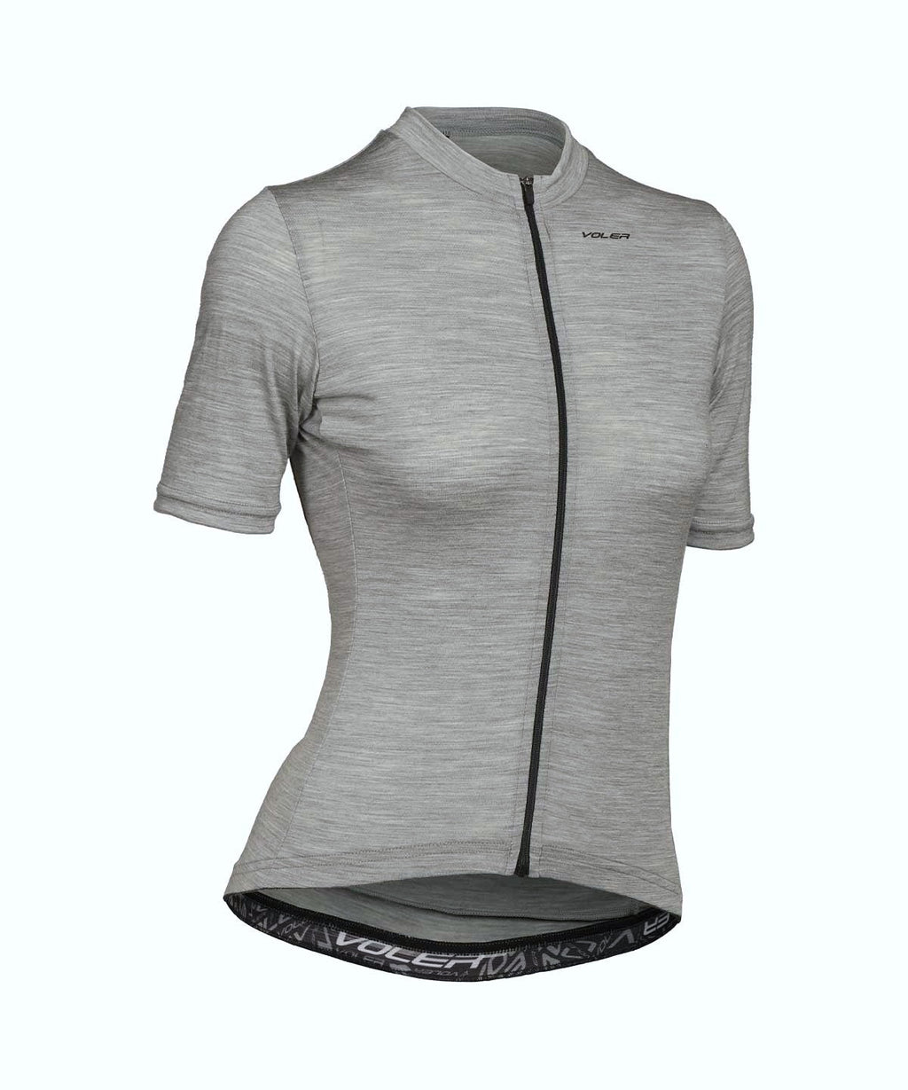 Voler Women's Lightweight Merino Jersey, Grey Heather