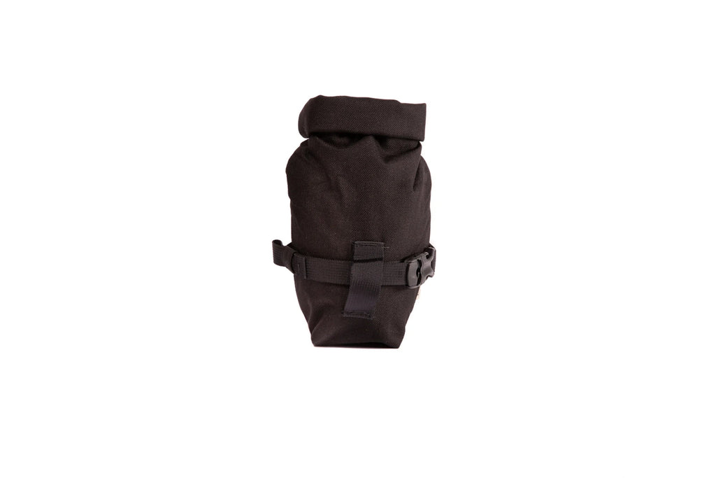 Outer Shell Rolltop Saddlebag, Black