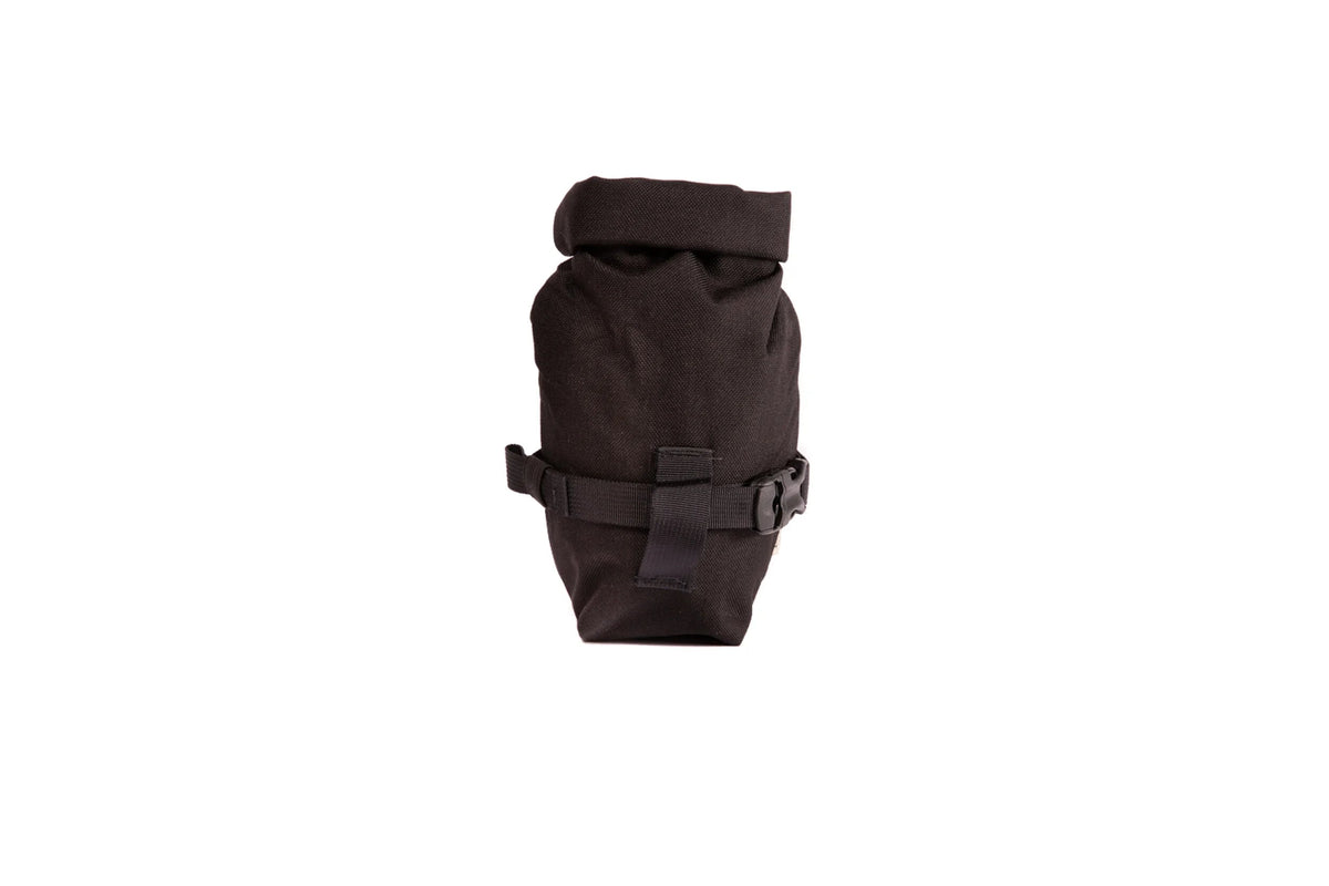 Outer Shell Rolltop Saddlebag, Black