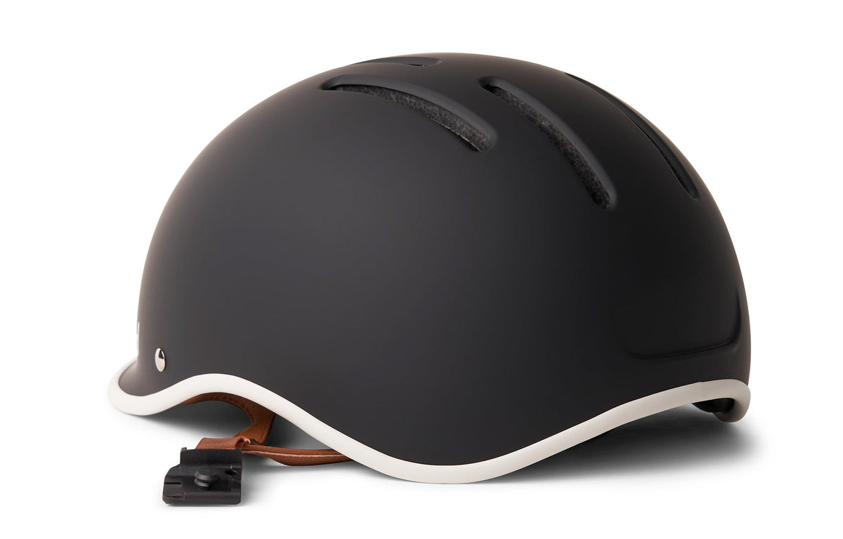 Heritage 2.0 Bike & Skate Helmet, black, close-up side view