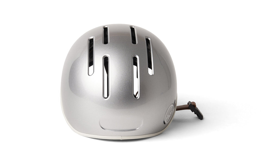 Heritage 2.0 Bike & Skate Helmet, silver, rear view