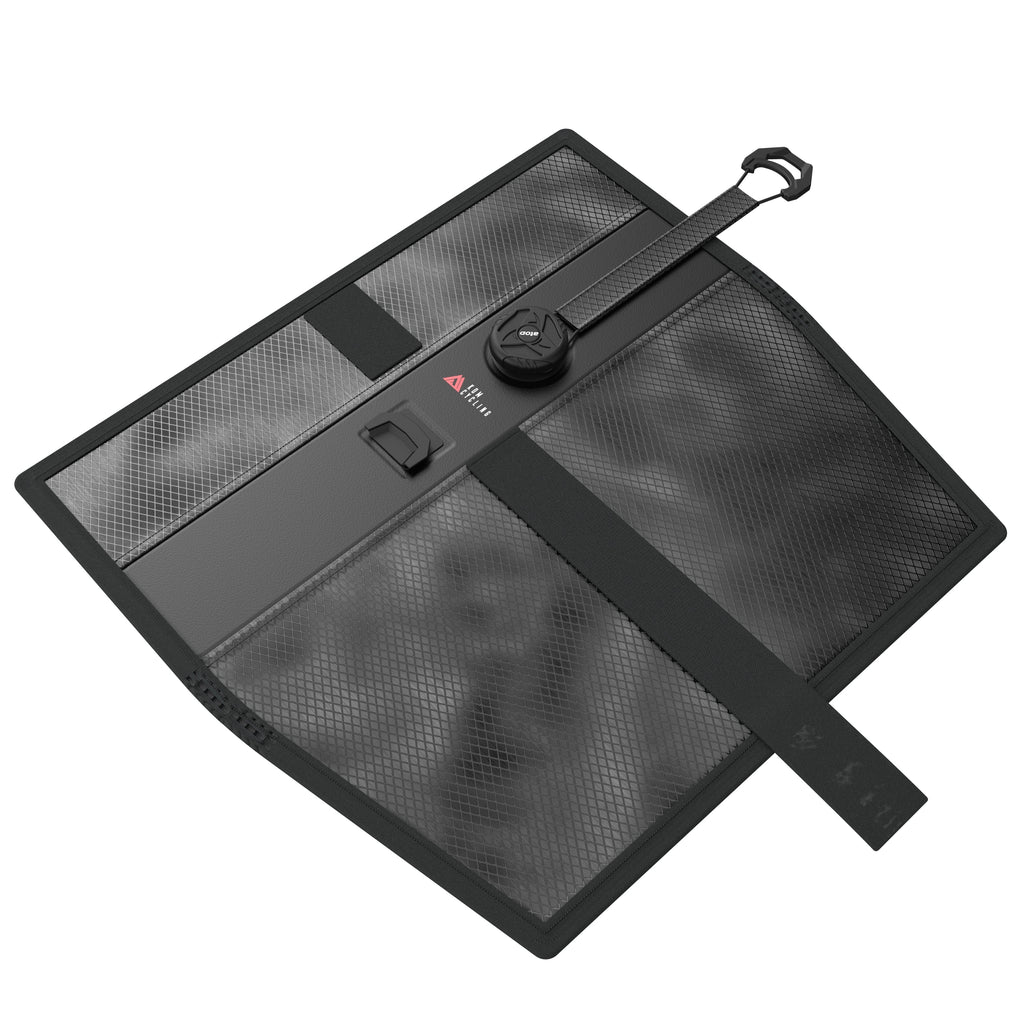 KOM Saddle Roll, unrolled, outside view at an angle