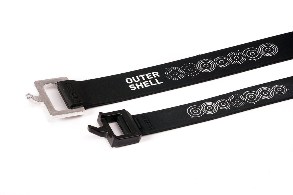 Outer Shell Logo Voilé Strap, two straps, metal and nylon buckle options