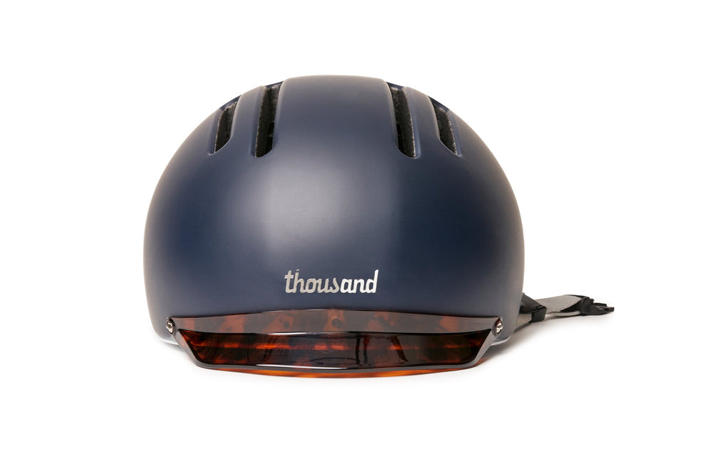 Chapter MIPS Helmet, navy with tortoise shell visor, front view