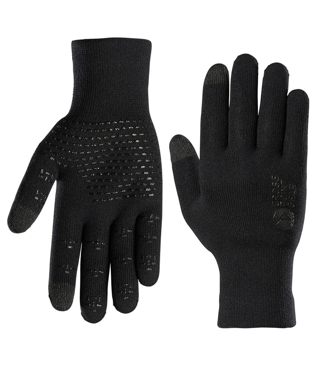 Cross Point Waterproof Knit Gloves: Sport, Black