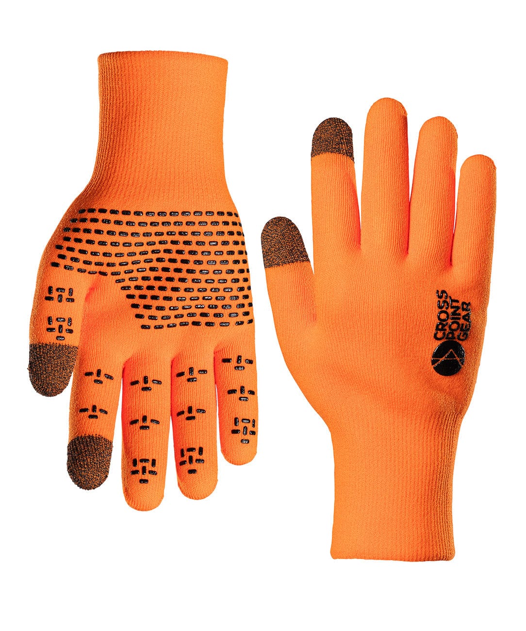 Cross Point Waterproof Knit Gloves: Sport, Safety Orange