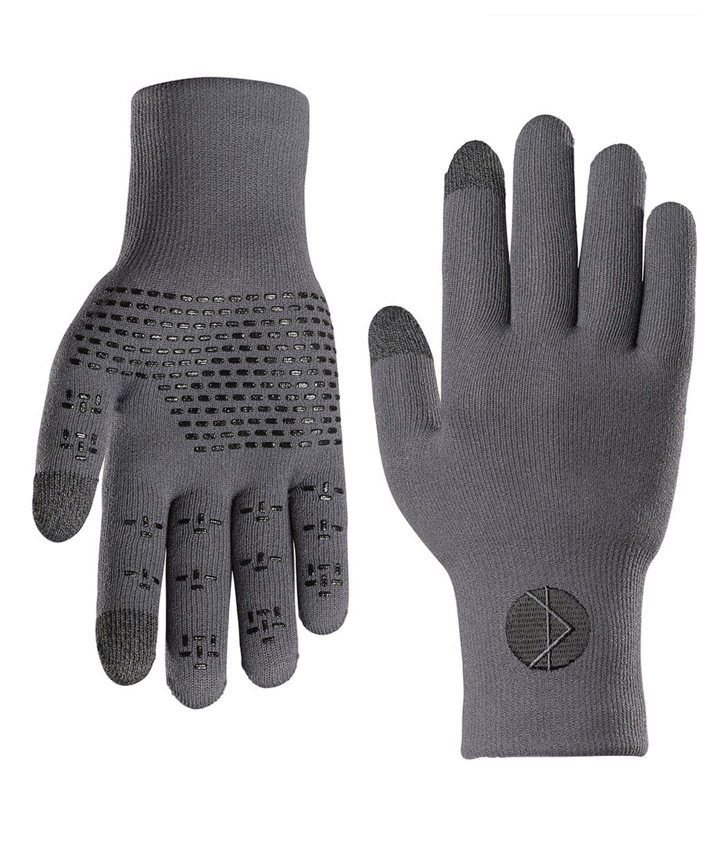 Cross Point Waterproof Knit Gloves: Pro Wool, Grey