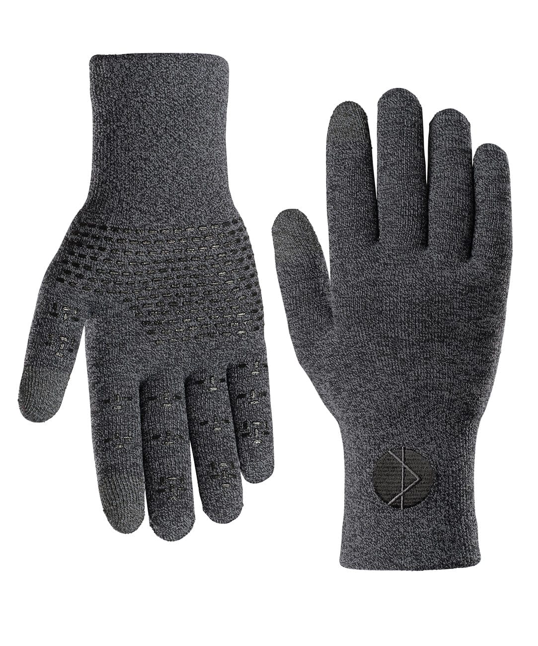 Cross Point Waterproof Knit Gloves: Pro Wool, Heather Black