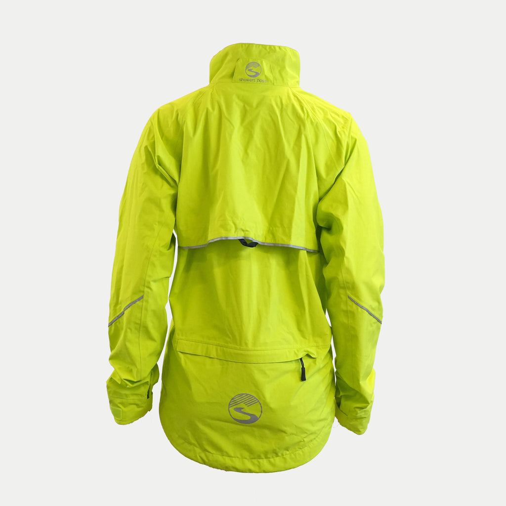 Women's Century Jacket, hi-vis yellow, back view