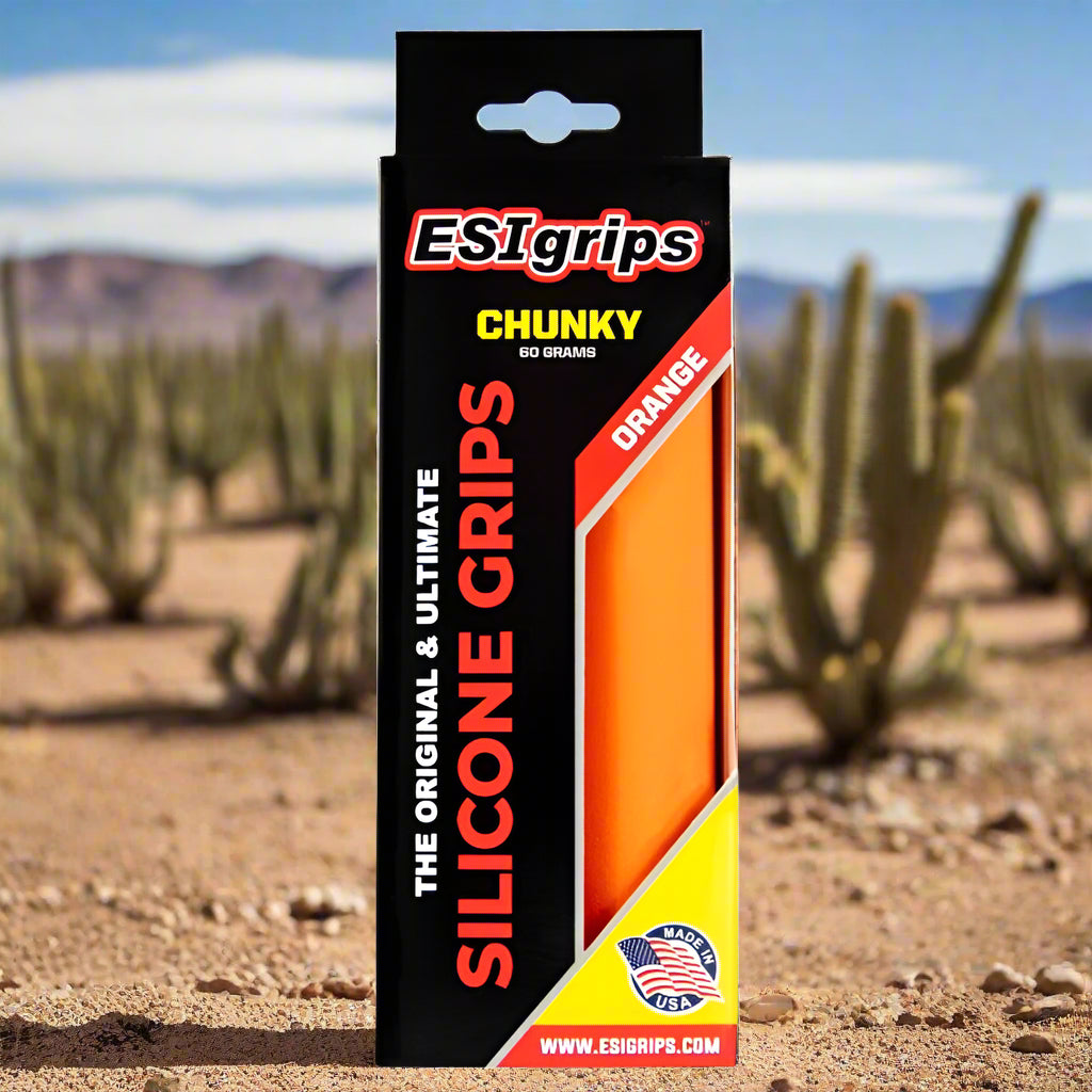 ESI Chunky Grips, orange, in retail package
