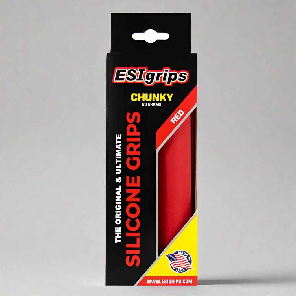 ESI Chunky Grips, red, in retail package