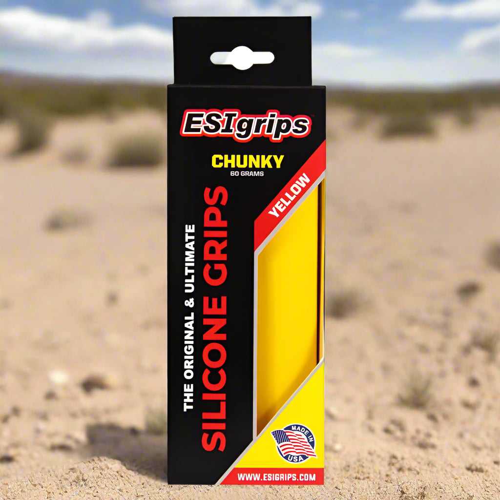 ESI Chunky Grips, yellow, in retail package