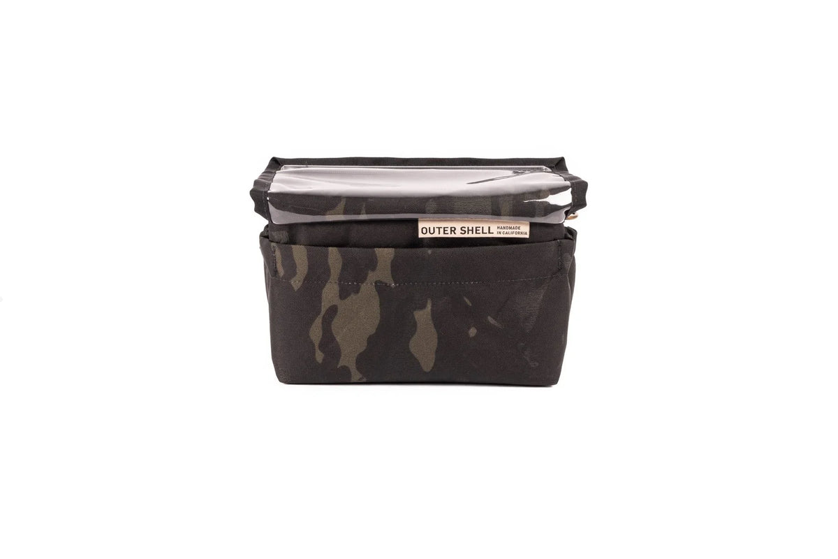 Outer Shell Drawcord Handlebar Bag, Multicam Black ECOPAK