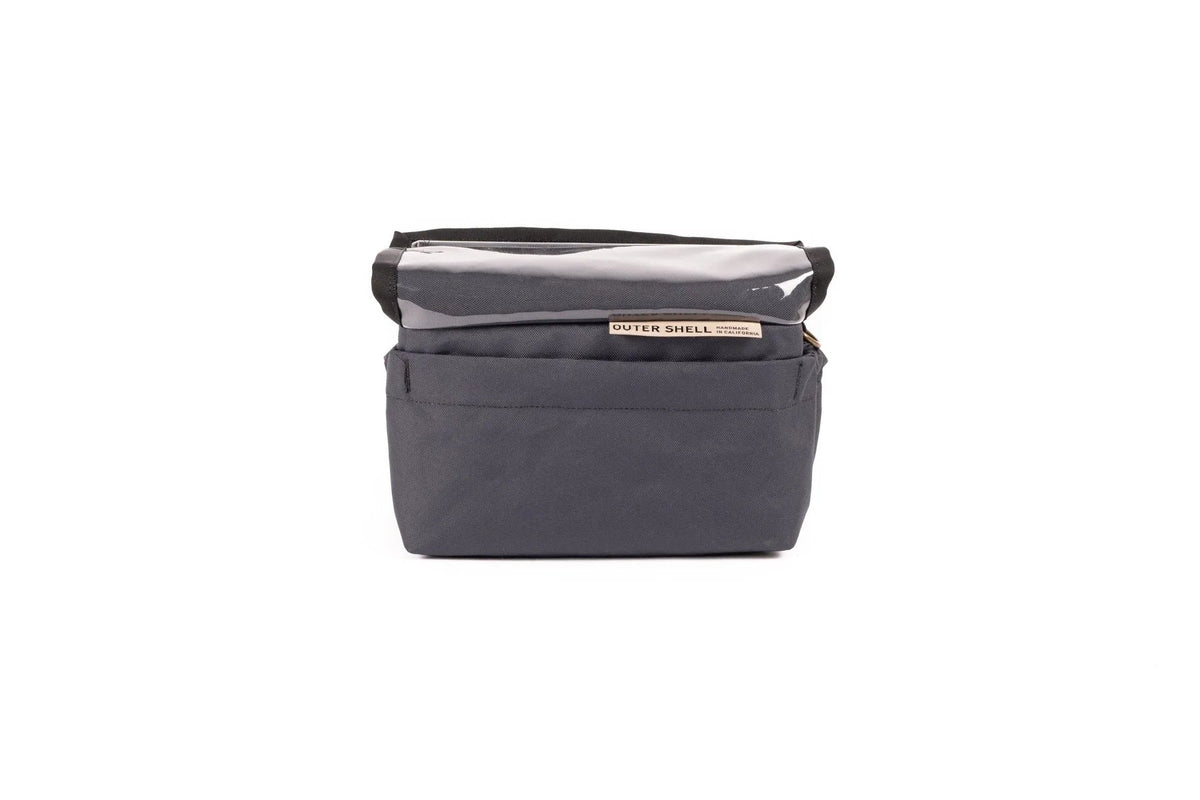 Outer Shell Drawcord Handlebar Bag, Graphite ECOPAK