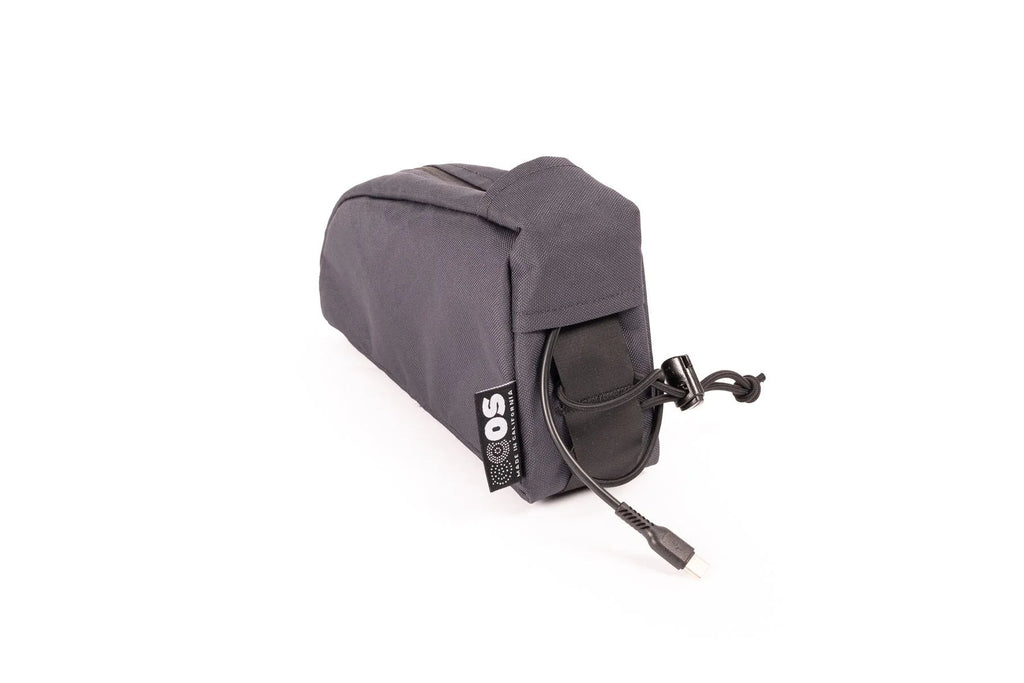 Outer Shell Top Tube Bag, front angle with drawcord