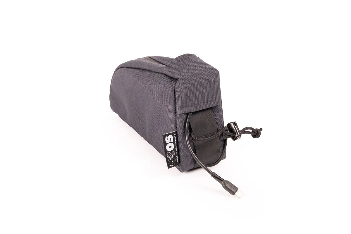 Outer Shell Top Tube Bag, front angle with drawcord
