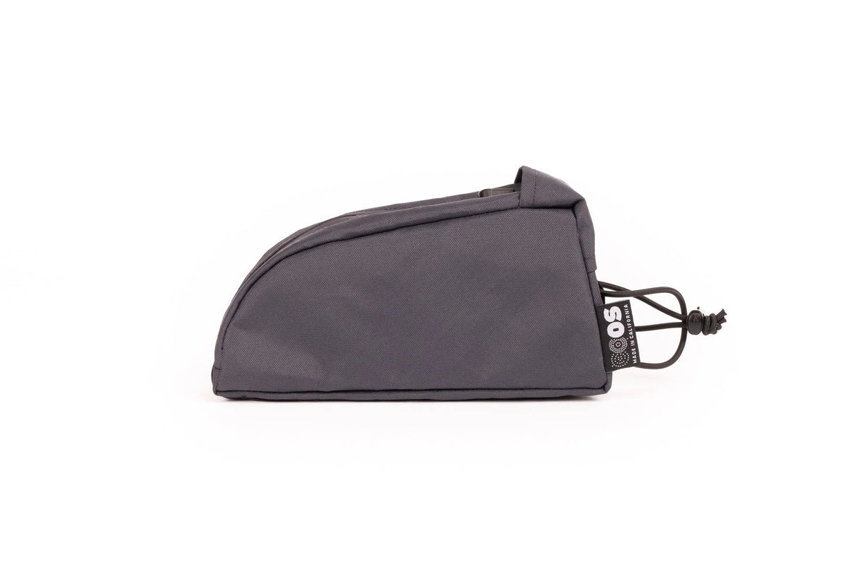 Outer Shell Top Tube Bag, gray, side view