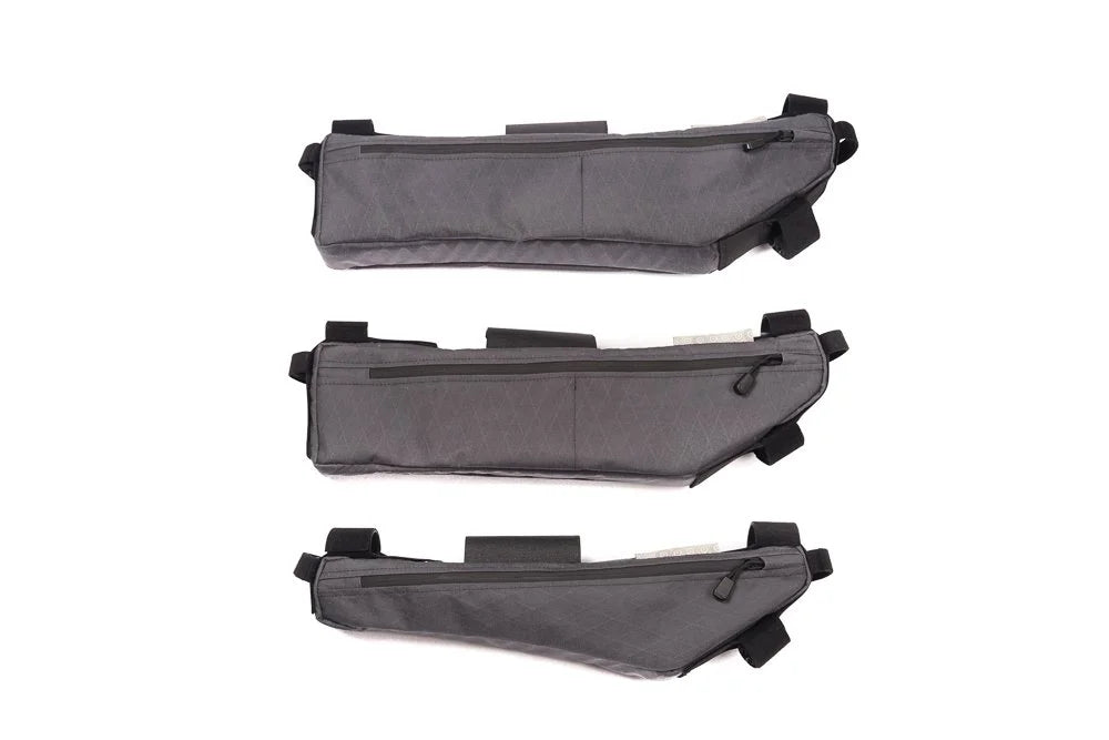 Outer Shell Half Frame Bag, three sizes in gray