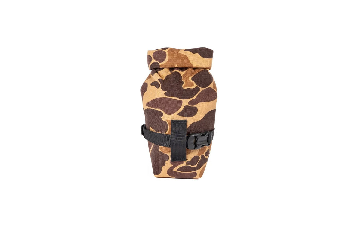 Outer Shell Rolltop Saddlebag, Autumn Duck Camo