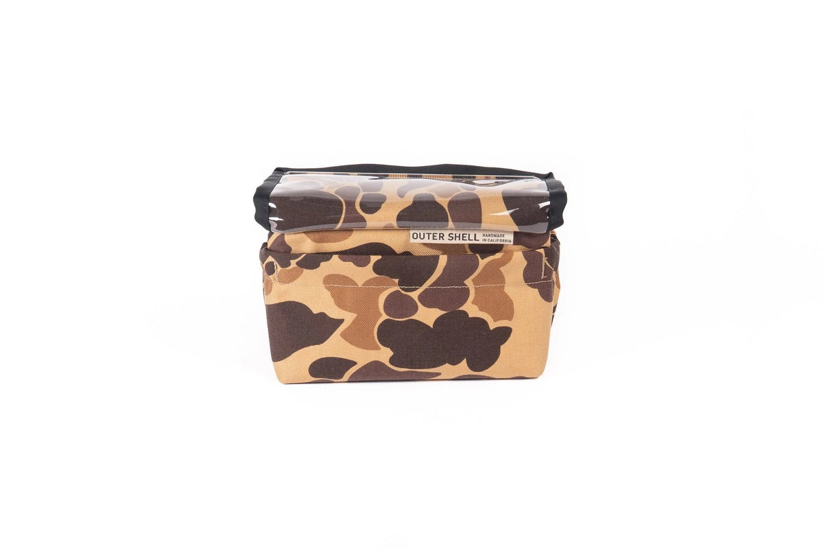 Outer Shell Drawcord Handlebar Bag, Autumn Duck Camo